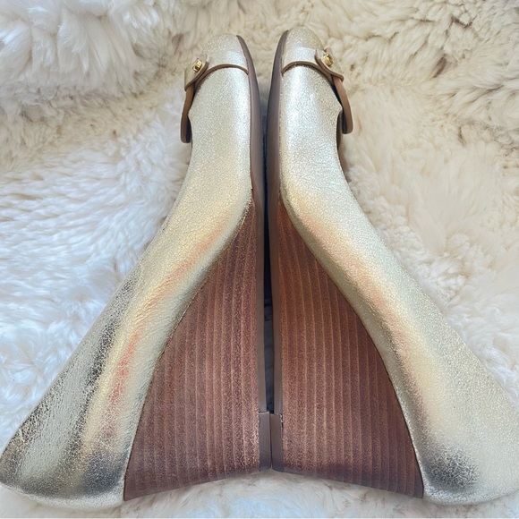 Tory Burch Mini Miller Wedge Gold 7 - Picture 10 of 13